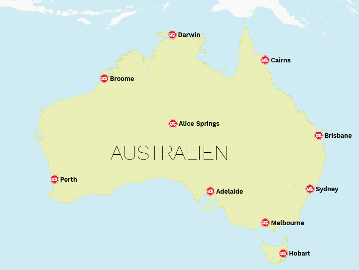 Autocamper stationer til Australien